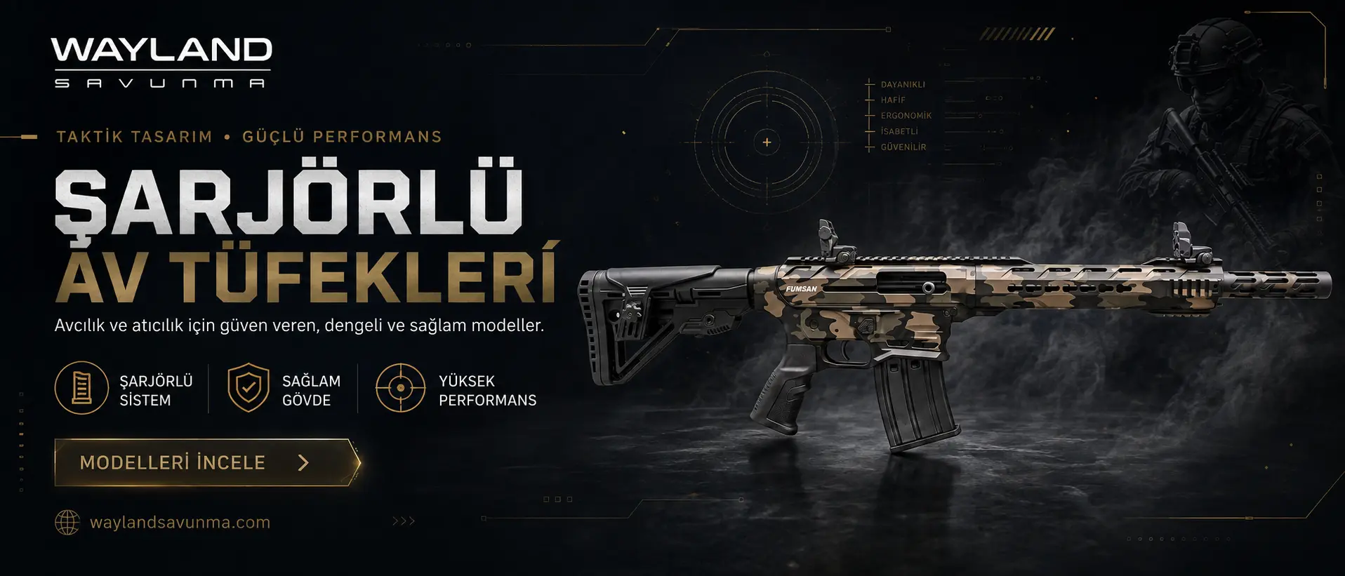 Şarjörlü Av Tüfekleri