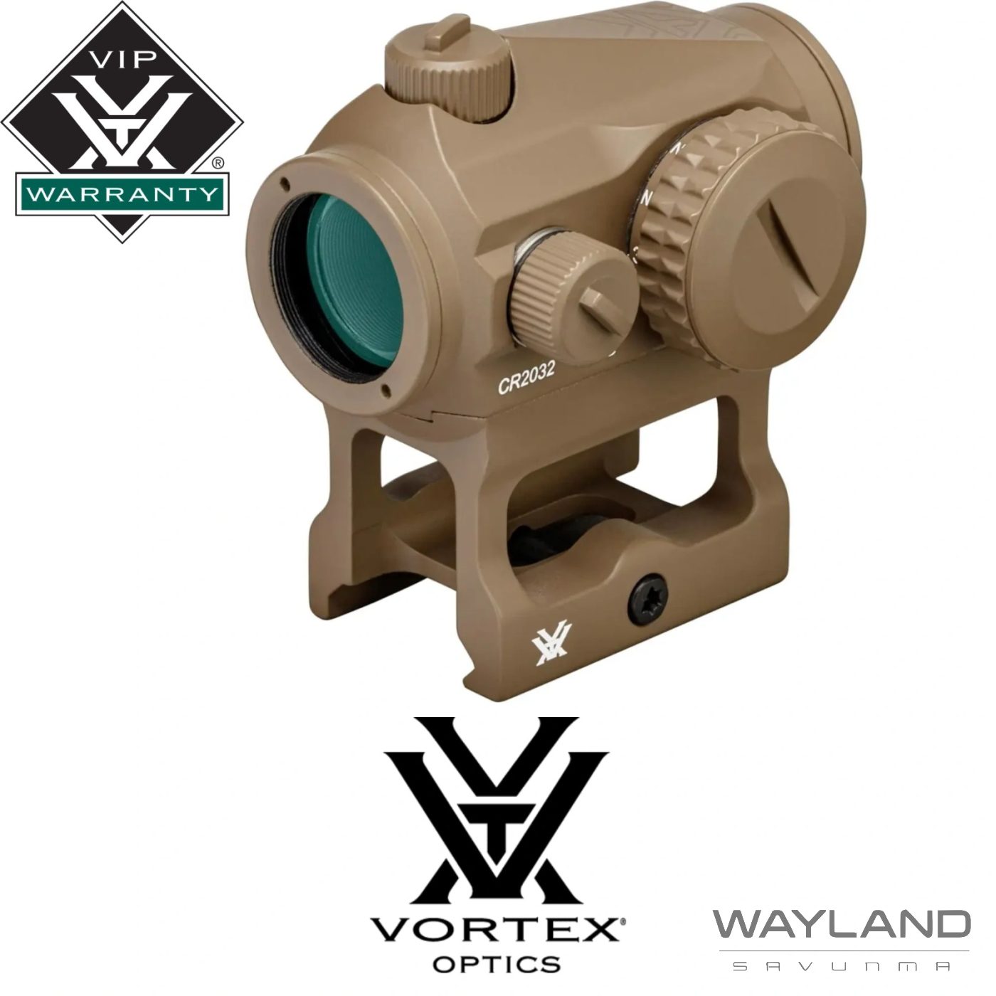 Vortex Crossfire Tan FDE 2 MOA Red Dot görseli 4
