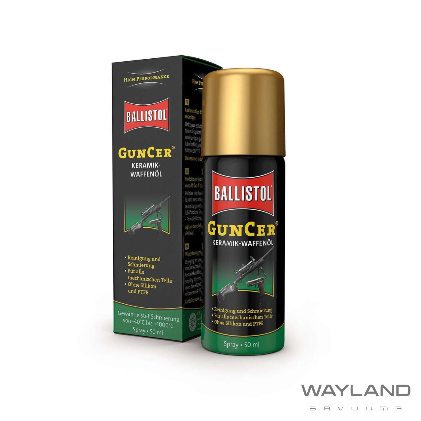 Ballistol Guncer Ceramic Gun Sprey Yağ 50 ml