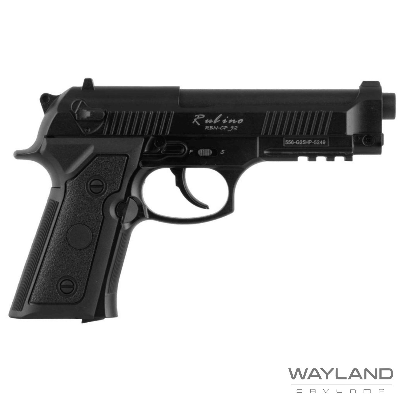 Rubino RBN-CP92 Metal Siyah Havalı Tabanca