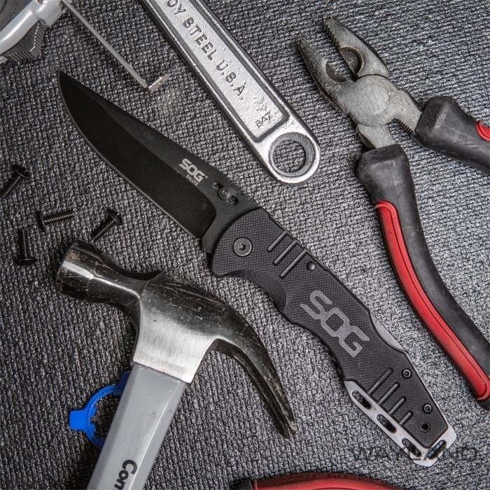 SOG FF-11 Salute Black Blade Çakı görseli 5