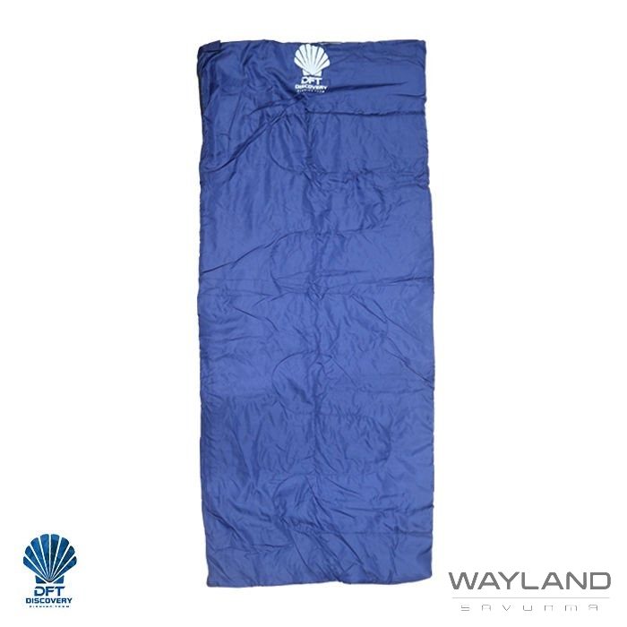 DFT Düz 180 x 75cm Mavi +10° Uyku Tulumu