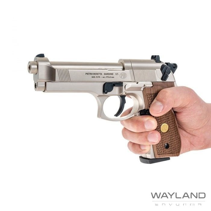 UMAREX Beretta M92 FS 4,5MM Havalı Tabanca A.Nikel görseli 3